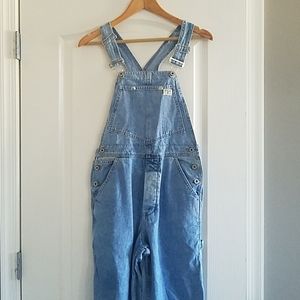 Vintage Guess Light Wash Carpenter Overalls S